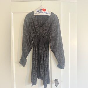 AllSaints Leopard Print Flutter Dress - EUC - Size Small